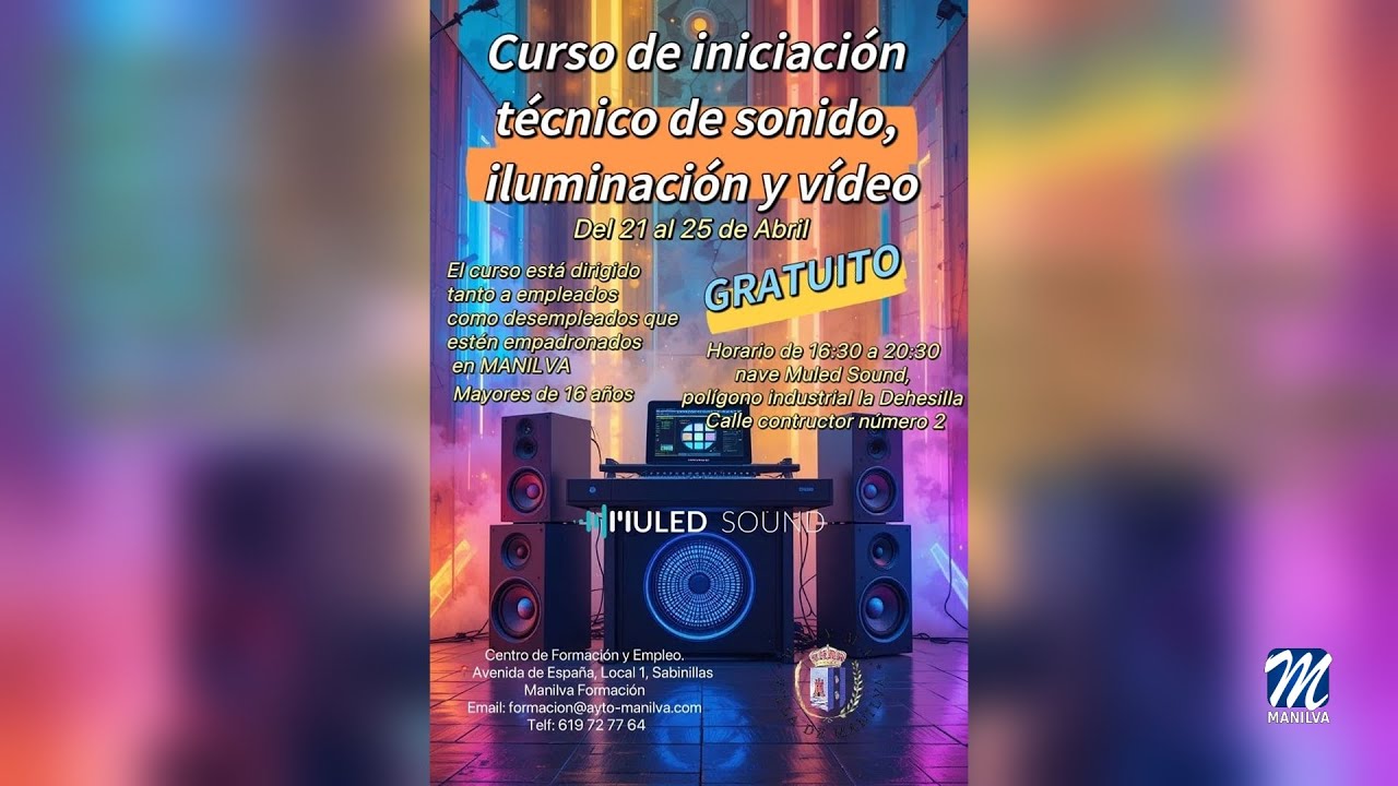 Curso de iniciación sonido iluminación y video