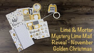 Lime &amp; Mortar Mystery Lime Mail Reveal - November Golden Christmas