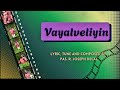Vayalveliyin Joseph Decal Ezhupudhalin Satham Official Music Video Tamil Christian Songs