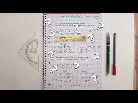 ☺Vermehrter Grundwert für Dummies☺ - Berechnung Prozentrechnen