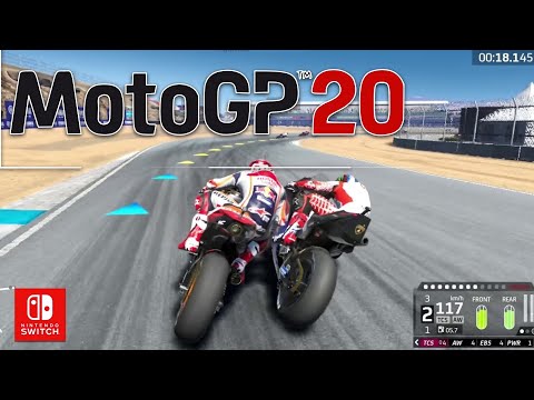 MotoGP 20 Nintendo Switch - exciting race with commentary from Laguna Seca!