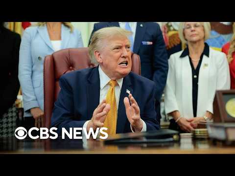 Watch: Trump takes questions on Iran war, Reflecting Pool, immigration, more