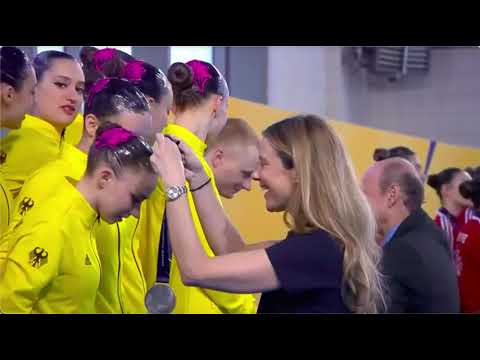 European Games 2023 Artistic Swimming Team Türkiye Team Free Routine Combination Victory Ceremony