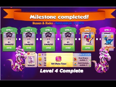 Heaven & hades Event -Dragon Mania Legends | New Chrono Divine Event -Level 4 Complete | HD