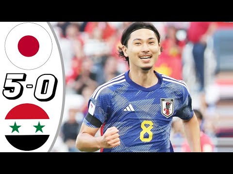 Japan vs Syria 5-0- All Goals & Highlights - 2024