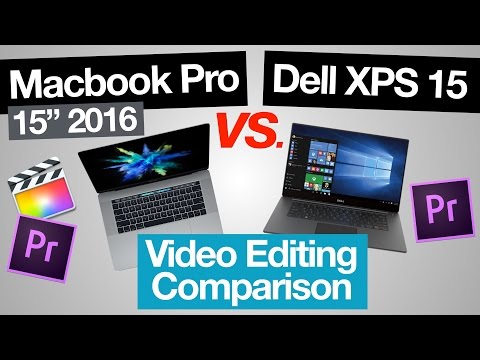 Macbook Pro 2016 vs Dell XPS 15 - Video Editing Comparison (Mac vs PC!)