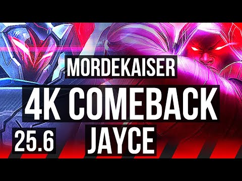 MORDEKAISER vs JAYCE (TOP) | 4k comeback | EUNE Master | 25.6