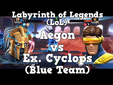 Aegon vs Ex. Cyclops (Blue Team) - INSANE HEIMDALL SYNERGY - Marvel Contest of Champions