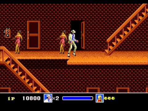 Michael Jackson's Moonwalker Sega Genesis Stage 1 Playthrough