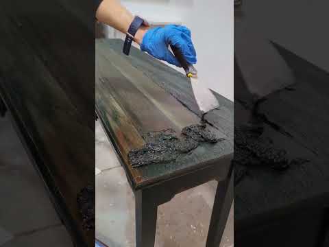 How to Strip furniture like a Pro: Tips and Tricks using GreenEz Strip and Clean  #shorts #furniture