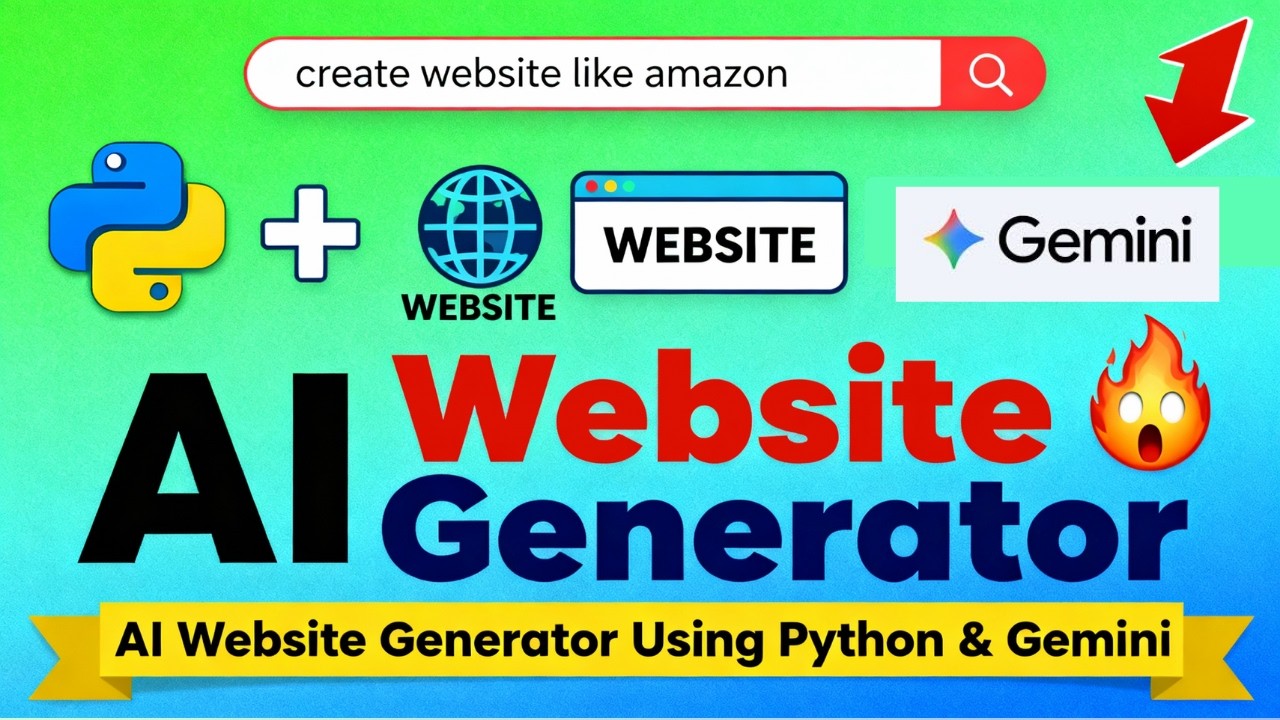 Website Creates Website?! Built With Python & Gemini 🤖