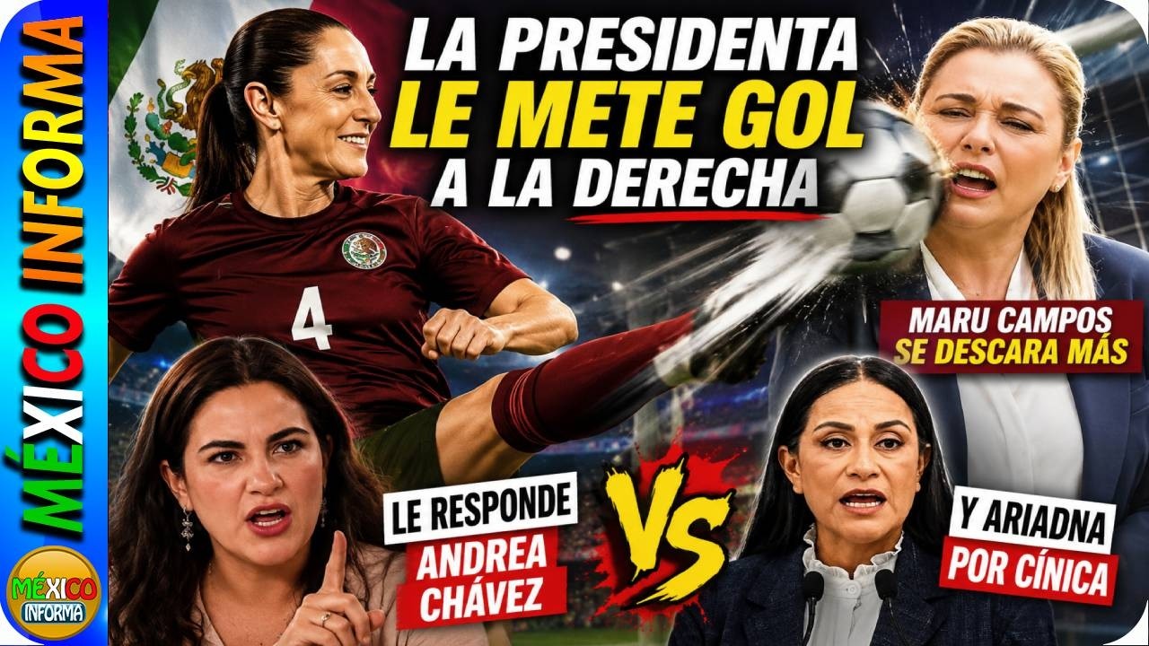 SE VOLÓ LA BARDA POR CÍNICA Y DERECHOSA. ASÍ LE CONTESTARON A MARU CAMPOS. SHEINBAUM METE GOL.