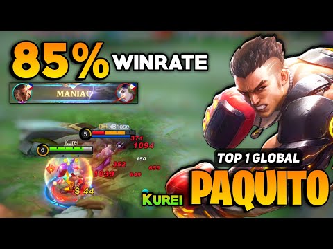 MANIAC! Paquito Brutal Punch [ Top 1 Global Paquito Best Build 2022 ] By Kurei - Mobile Legends