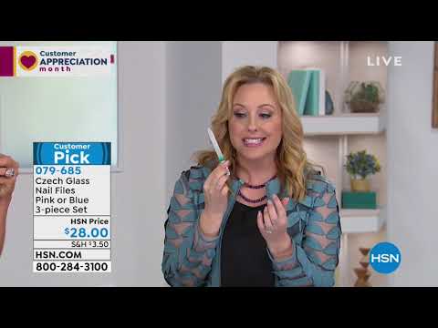 Czech ManiPedi Glasnagelfeile Trio Pink