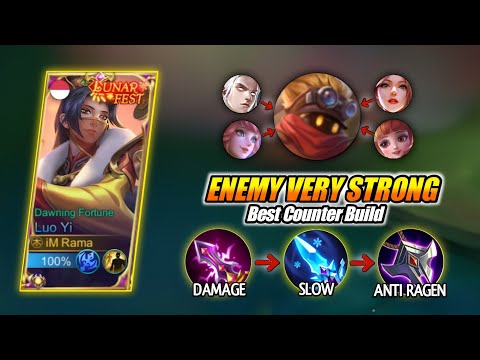 Cara Counter Meta Sekarang & Build Counter Terbaik - Gameplay Luo Yi Top 1 Global 2023