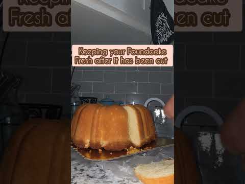 Storing your poundcakes on the countertop is ideal for convenience. Keep them wrapped for freshness