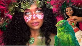 DISNEY'S MOANA TE FITI Inspired Makeup #moana #halloween #disney