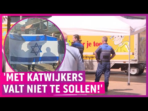 Katwijkers slaan en schoppen Palestina-aanhangers het dorp uit!