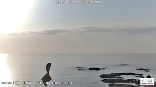せたな町から望む日本海と夕日