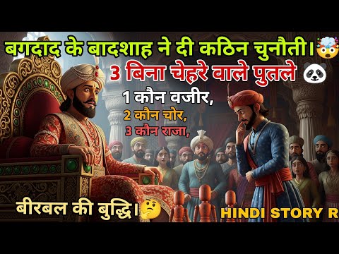अकबर के दरबार में एक रहस्यमयी सौदागर 3 पुतले लेकर आया। चुनौती थी बिना तोड़े,बिना जलाए पहचानो।🤔