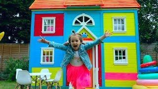 8 000 000 РАЗЫГРАЛИ КАТЮ и ставим мебель в 2 этажный DIY домик для детей и 8 млн подписчиков