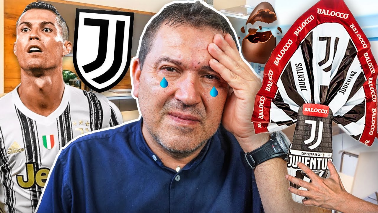 🎁 REGALO UN UOVO di PASQUA DELLA JUVE A MIO PAPÁ!! Non l'ha presa bene...