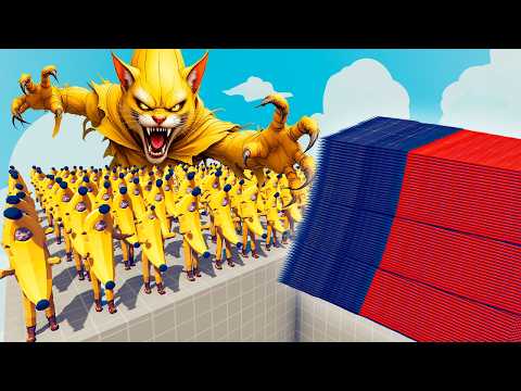 200x BANANA CAT + 1x GIANT vs EVERY GOD - Totally Accurate Battle Simulator TABS