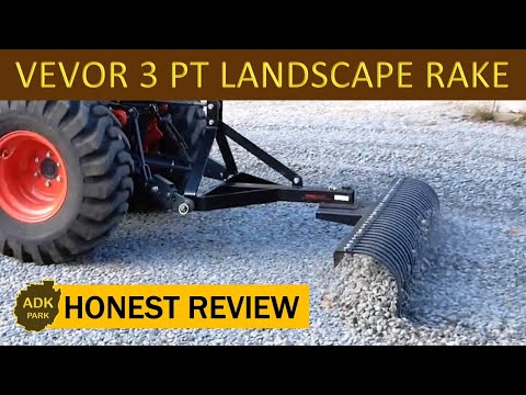 3 POINT Landscape Rake Dethatcher by VEVOR - Honest Review!