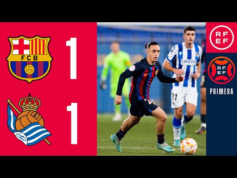 RESUMEN #PrimeraFederación | FC Barcelona Atlètic 1-1 Real Sociedad B I Grupo 2 I Jornada 21
