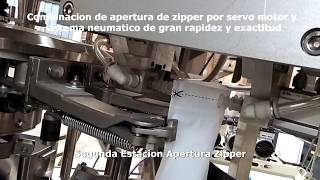 Maquina Envasadora Tipo doypack 08 estaciones dosificador de Balanza, Tornillo y Liquidos