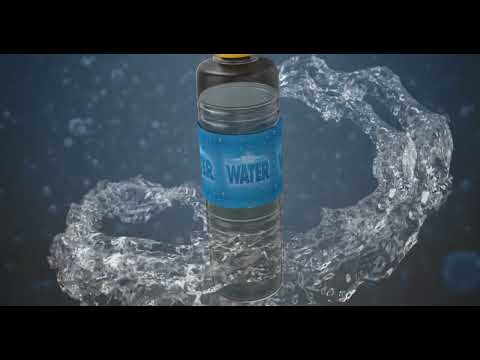 water bottle advertising