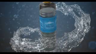 water bottle advertising