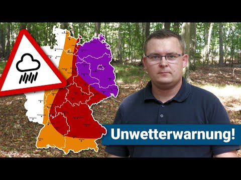 Unwetterwarnung vor Überflutungen am 26. August 2022