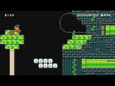 SXW-W6-4-Piranha Forest Ruins by Λłρħαχεηίσ - Super Mario Maker - No Commentary 1bq