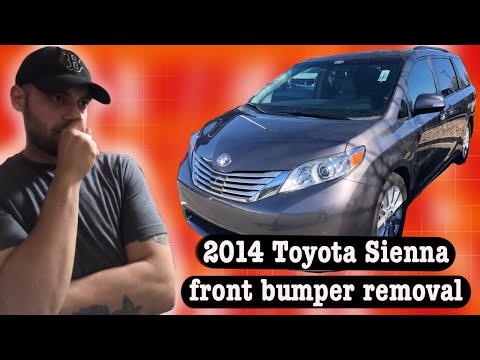 2014 Toyota Sienna front bumper removal