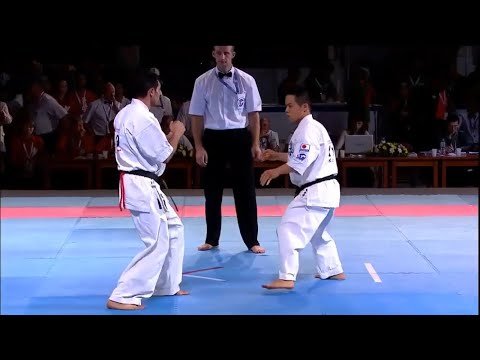 【KWU極真世界連合】第2回 世界空手道選手権大会 男子－70㎏級 準々決勝 岩澤寿英（Toshihide Iwasawa）VS アリーゾアラブ（Aliyev Zohrab）