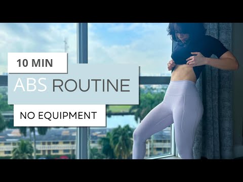 10 MIN ABS WORKOUT | Express Routine NO EQUIPMENT | Kelly Laurencio