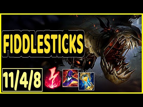FIDDLESTICKS VS ZED - 11/4/8 KDA JUNGLE GAMEPLAY