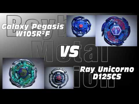 Galaxy Pegasis W105R²F VS Ray Unicorno D125CS - AMVBB Beyblade Battle