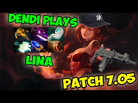 LINA IS LIKE A MACHINE GUN! Its that possible? PATCH 7.05