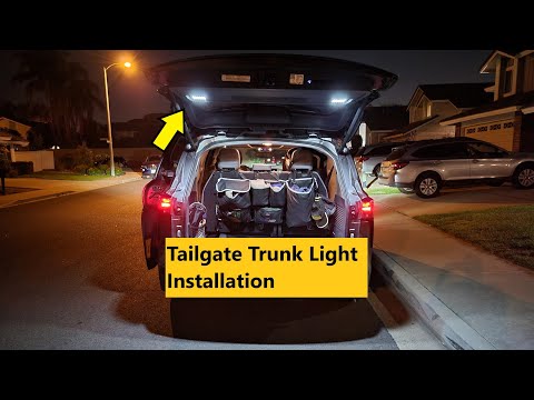 Installation: Toyota Sienna 2022 Tailgate Trunk Light