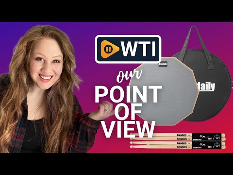 Drum Practice Pad for drumming drum pad and sticks 12 In - WTI product video review