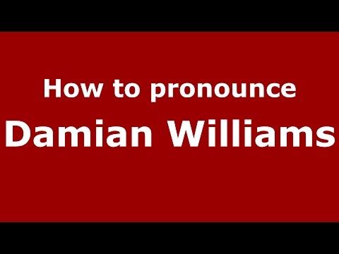 How to pronounce Damian Williams (American English/US)  - PronounceNames.com