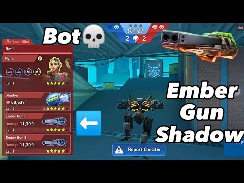 Embergun shadow 💀| wt hell..|bots are unstoppable |Mech Arena|