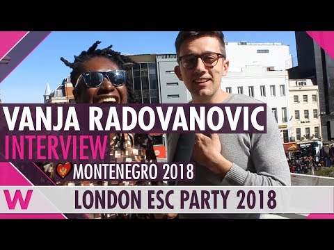 Vanja Radovanović (Montenegro 2018) Interview | London Eurovision Party 2018