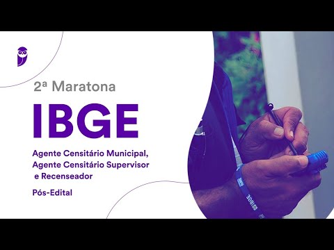 2ª Maratona IBGE - Agente Censitário Municipal, Agente Censitário Supervisor e Recenseador