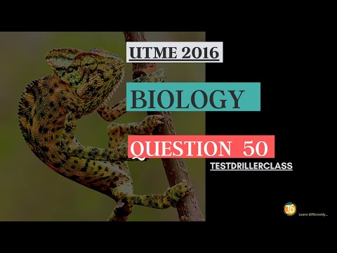 UTME 2016 Biology Question 50