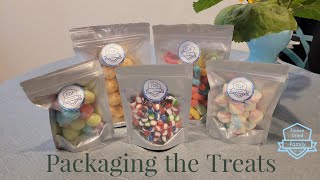 Packaging up our freeze dried treats