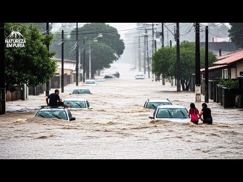 Chuvas EXTREMAS no RS provoca CAOS, Inundam Cidades e Sistema TEMPESTADES Piora