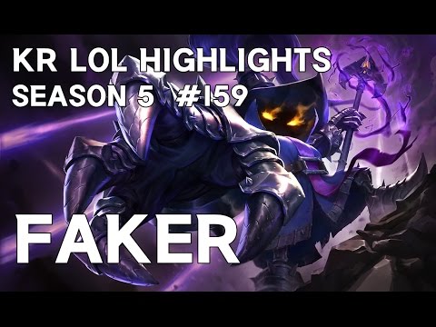 SKT T1 Faker Veigar Mid Lane - KR LOL Highlights